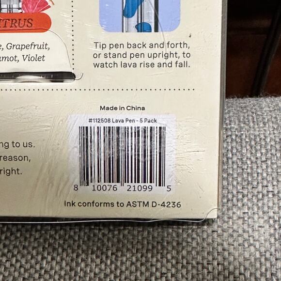 Lifelines Scented Lava Pens 5 Pack Colored Gel Pens Flowing Ink Aromatherapy NEW - Picture 12 of 13